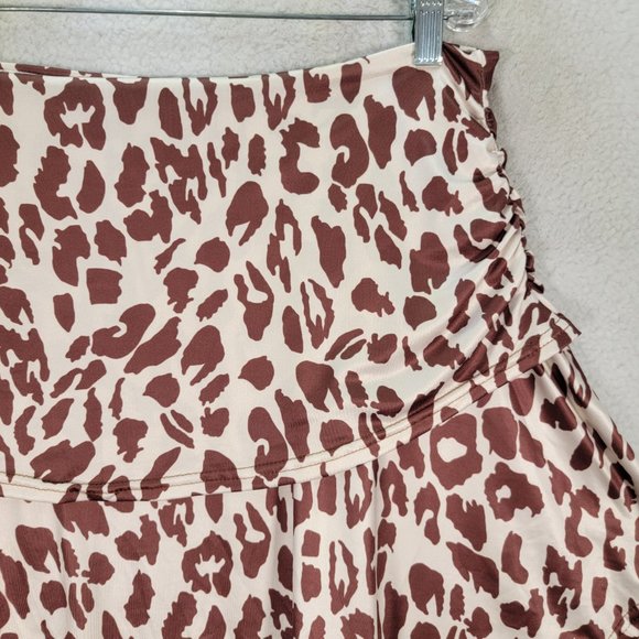 Order Plus Leopard Stretch NEW Pull On Asymmetrical Relaxed Flowy Fairy Skirt - Picture 11 of 16